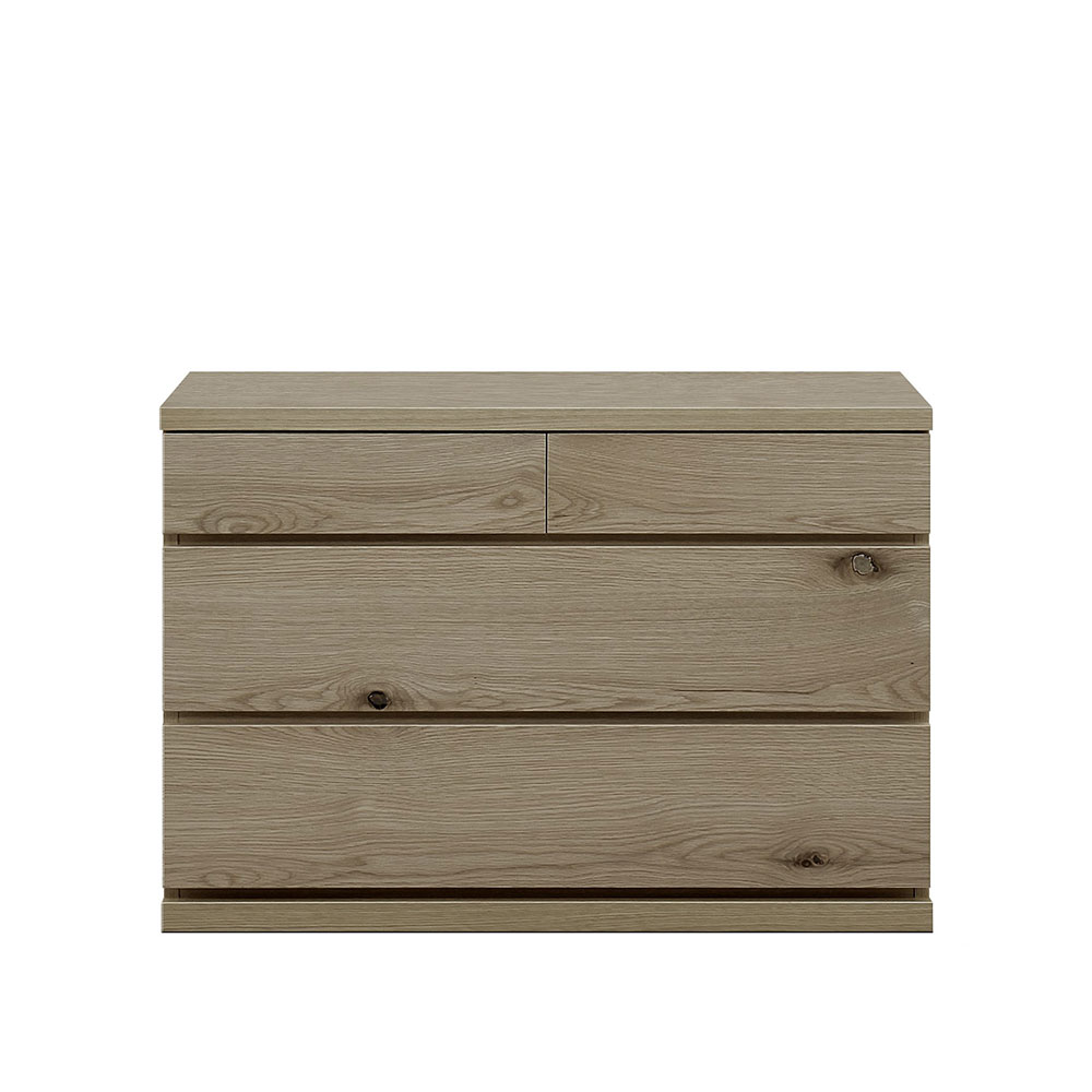 チェスト「アビィ2」幅88.2cm 引出し5段（88-5） ホワイトオーク材