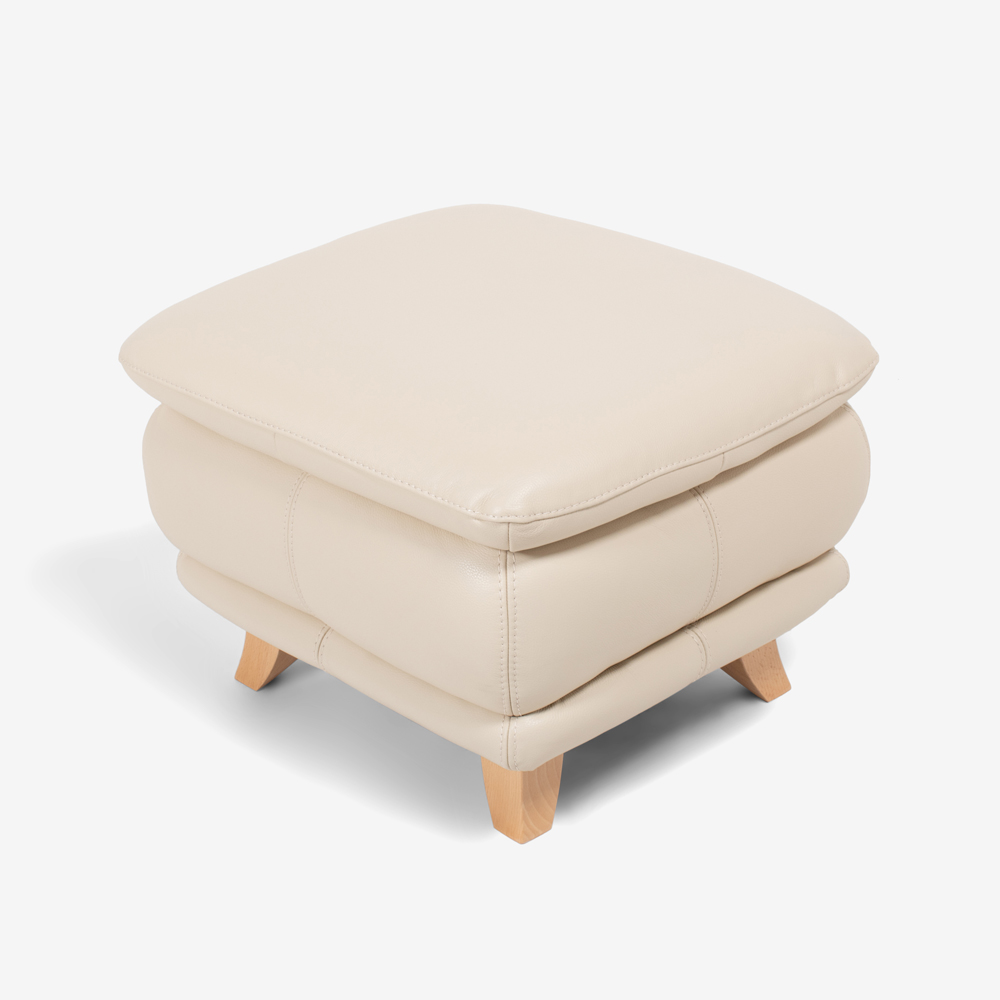 オットマン「オースチンKD」革#J/S-862C ビスク色 脚部全6種類