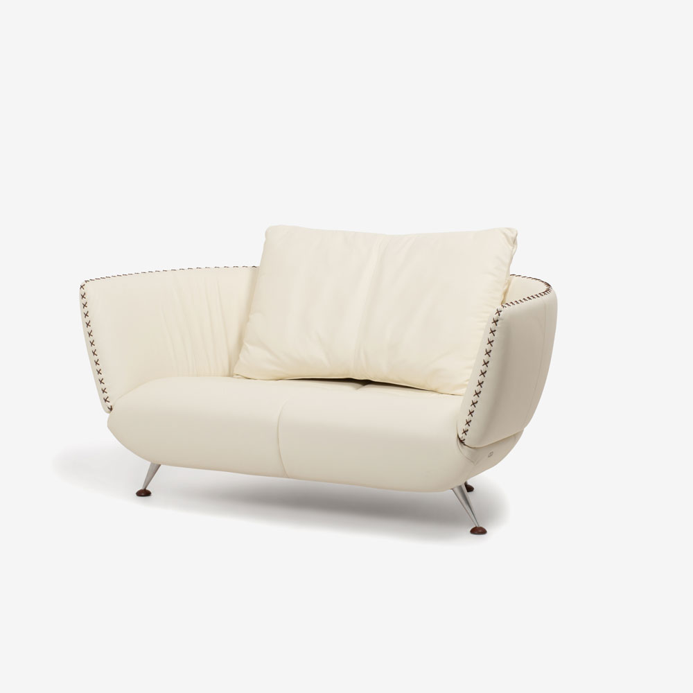 de Sede（デセデ）ラブソファ「DS-102/23」革オフホワイト色 | 【公式