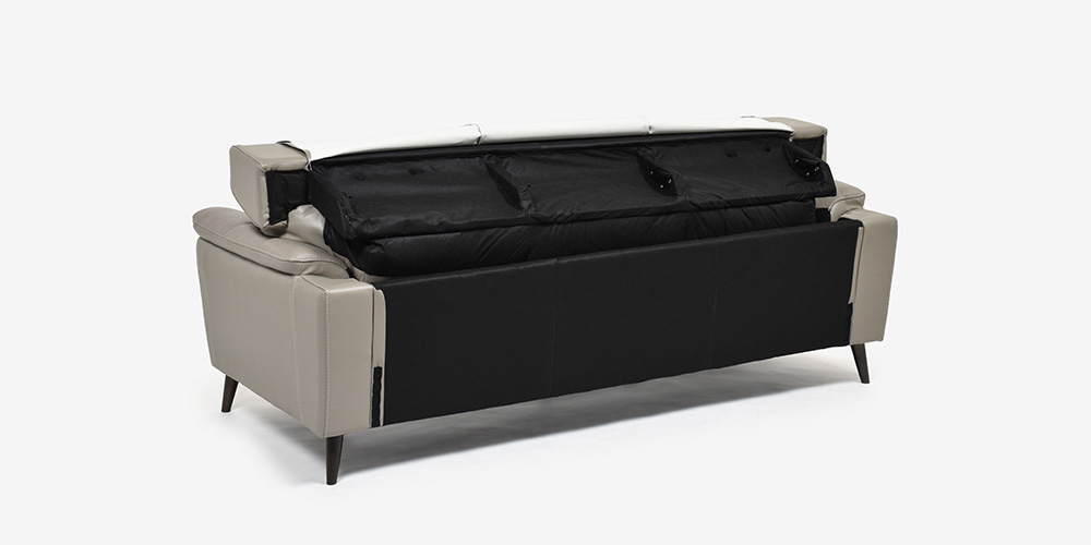 ソファ 3人掛け「ワルツ」幅206cm 半革#J-722A/PU トープ色 | 【公式