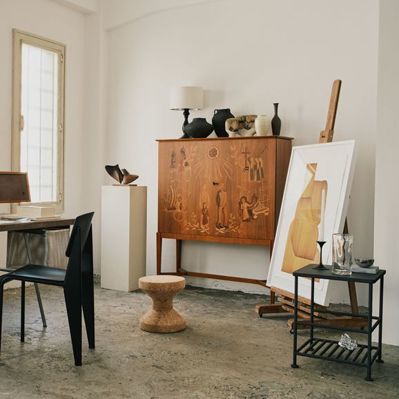 RIB Square Black｜サイドテーブル｜IDEE SHOP Online