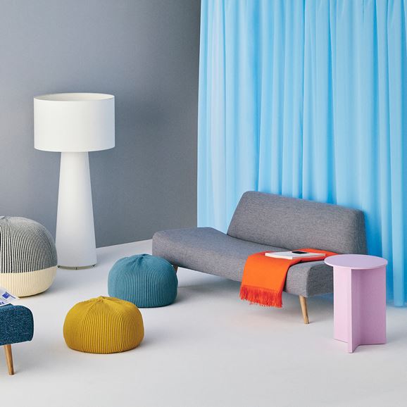 MINI PUUF Cover Blue gray｜1人掛け｜IDEE SHOP Online