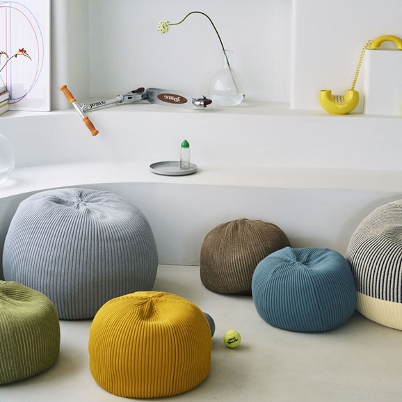 MINI PUUF MELANGE Sepia brown｜1人掛け｜IDEE SHOP Online