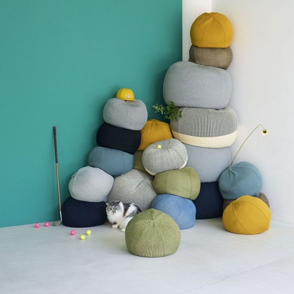 MINI PUUF MELANGE Sepia brown｜1人掛け｜IDEE SHOP Online