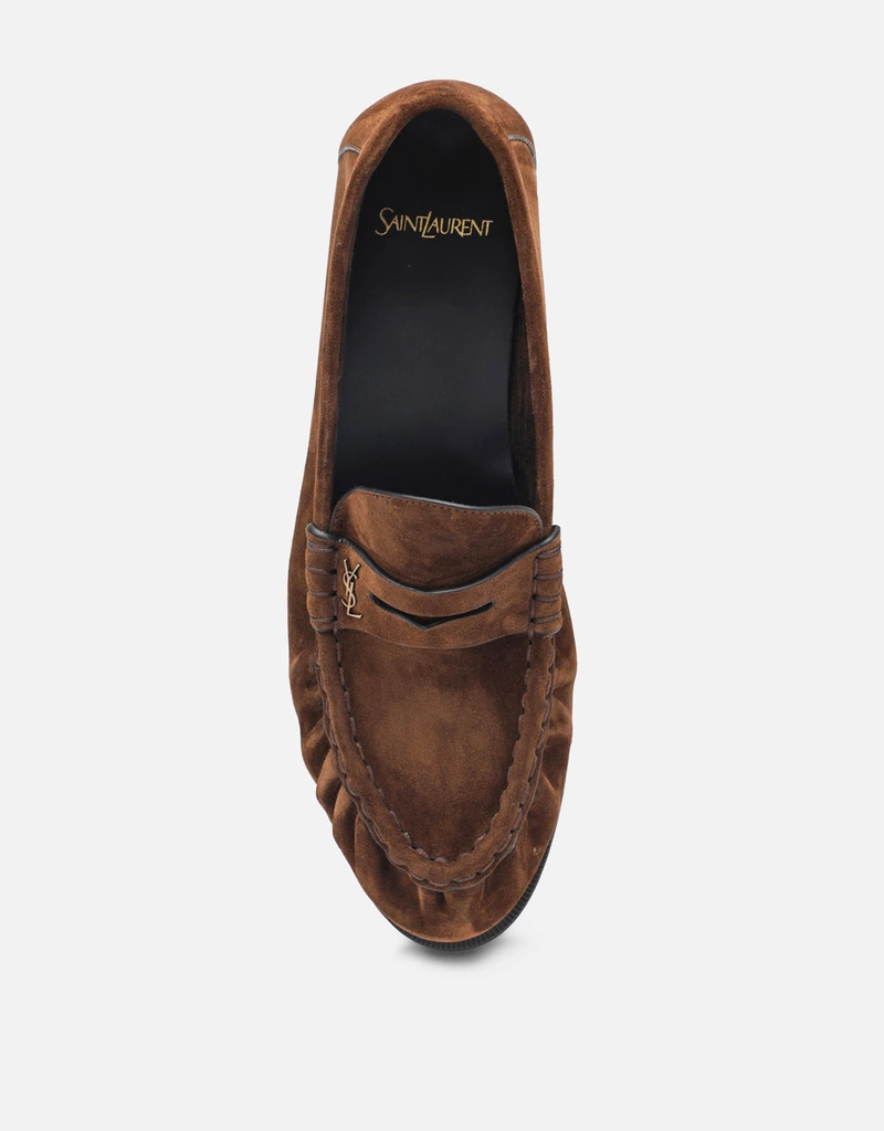 Saint Laurent 柔らかいスエードローファー (すべての新品) IFCHIC.COM