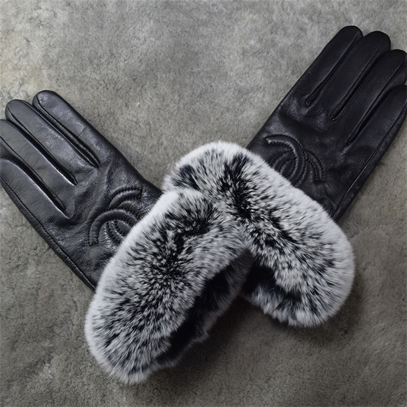 Chanel レディース革手袋 レザーグローブ 手袋 シャネル レディース