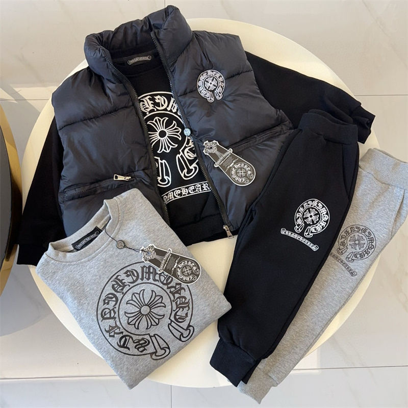 クロムハーツ 子供服 男の子 裏起毛 スウェット CHROME HEARTS