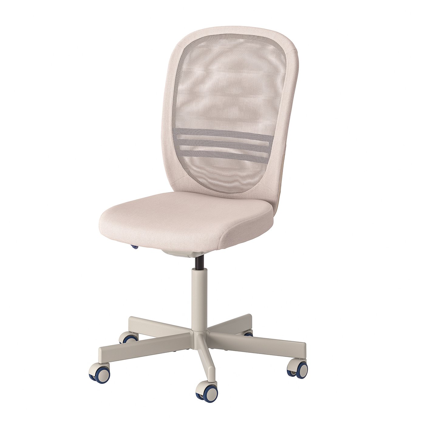 FLINTAN office chair with armrests, beige - IKEA