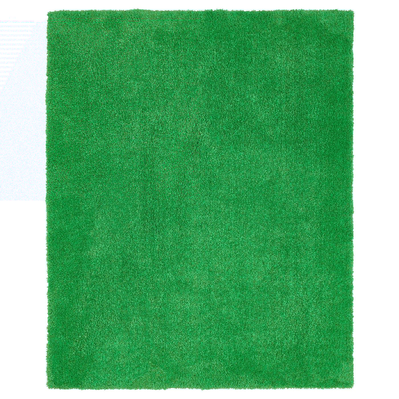 SKOGSDUVA rug, high pile, green, 4'4
