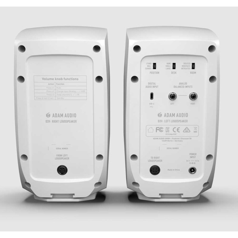 ADAM D3V White (ペア)(国内正規品)(アダム)(モニタースピーカー