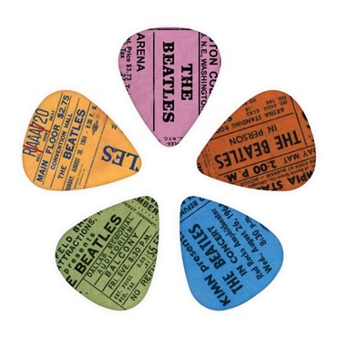 D'Addario The Beatles 1964 Tour Ticket Stub Guitar Picks [1CWH4