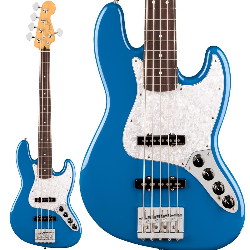Fender MEX Player II Modified Active Jazz Bass V (Electric Blue