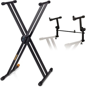 HERCULES HERCULES KS120B + KST-301【2段キーボードスタンドセット