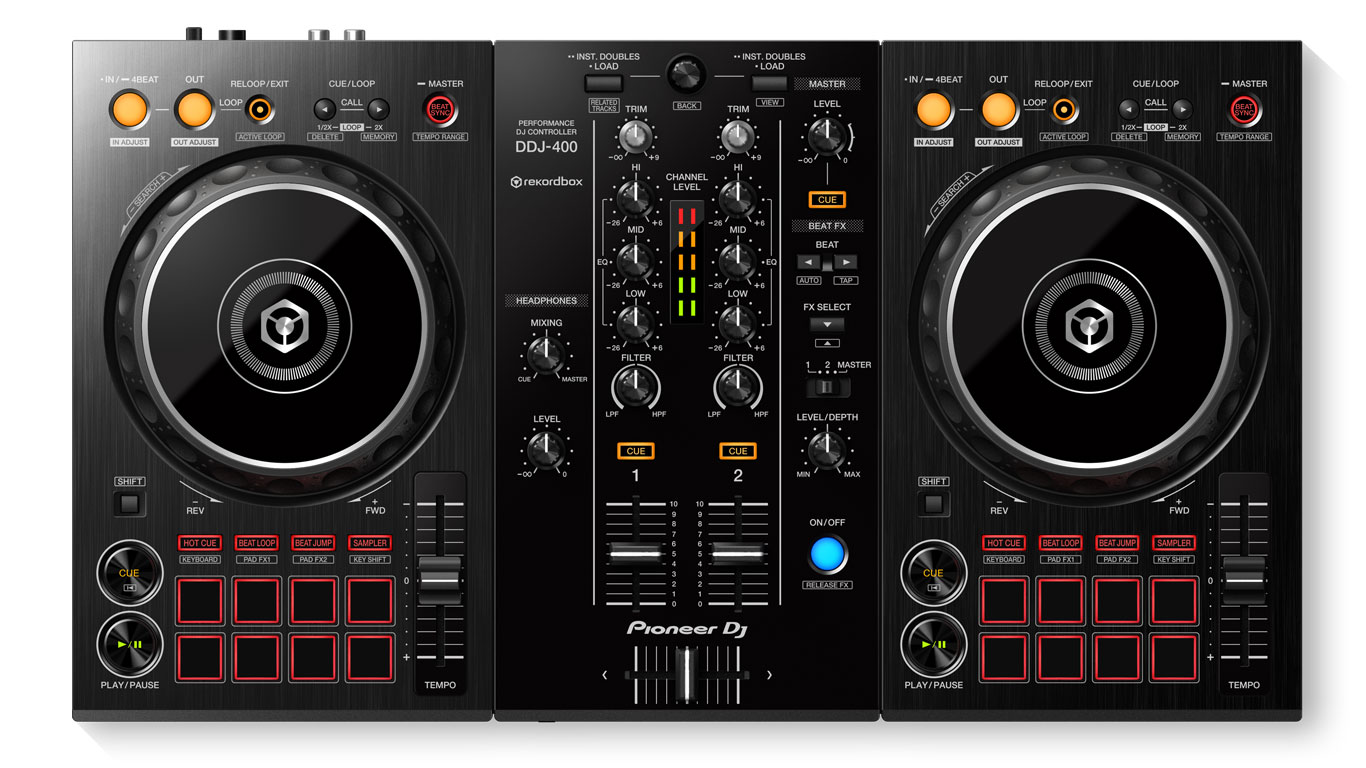 ボタン類ほぼ全部紹介】”超定番”DJコントローラー、Pioneer DJ DDJ-400