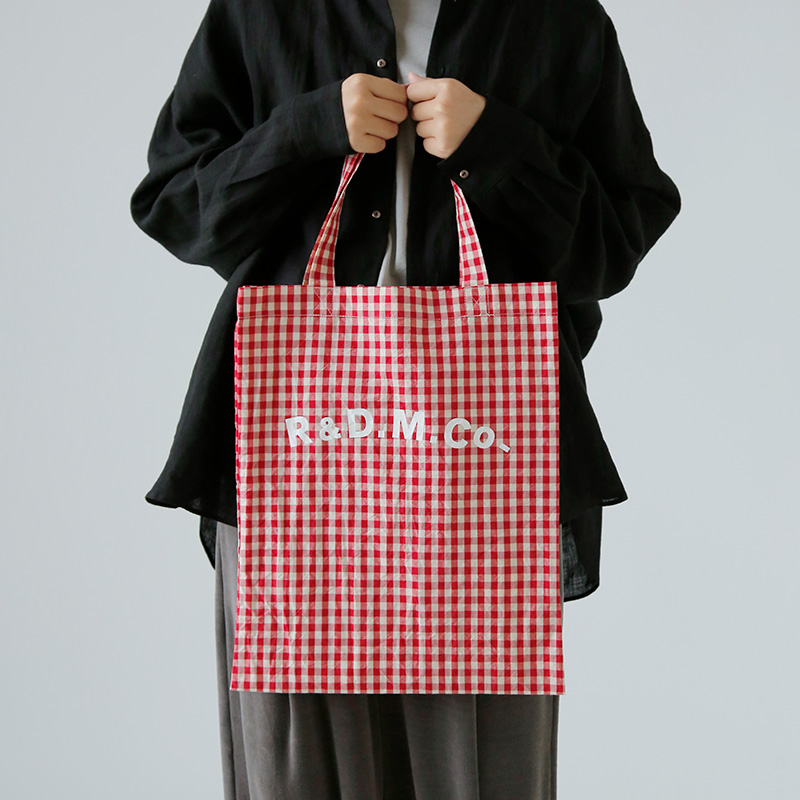 R & D.M.Co- オールドマンズテーラー ギンガムチェック トート バッグ