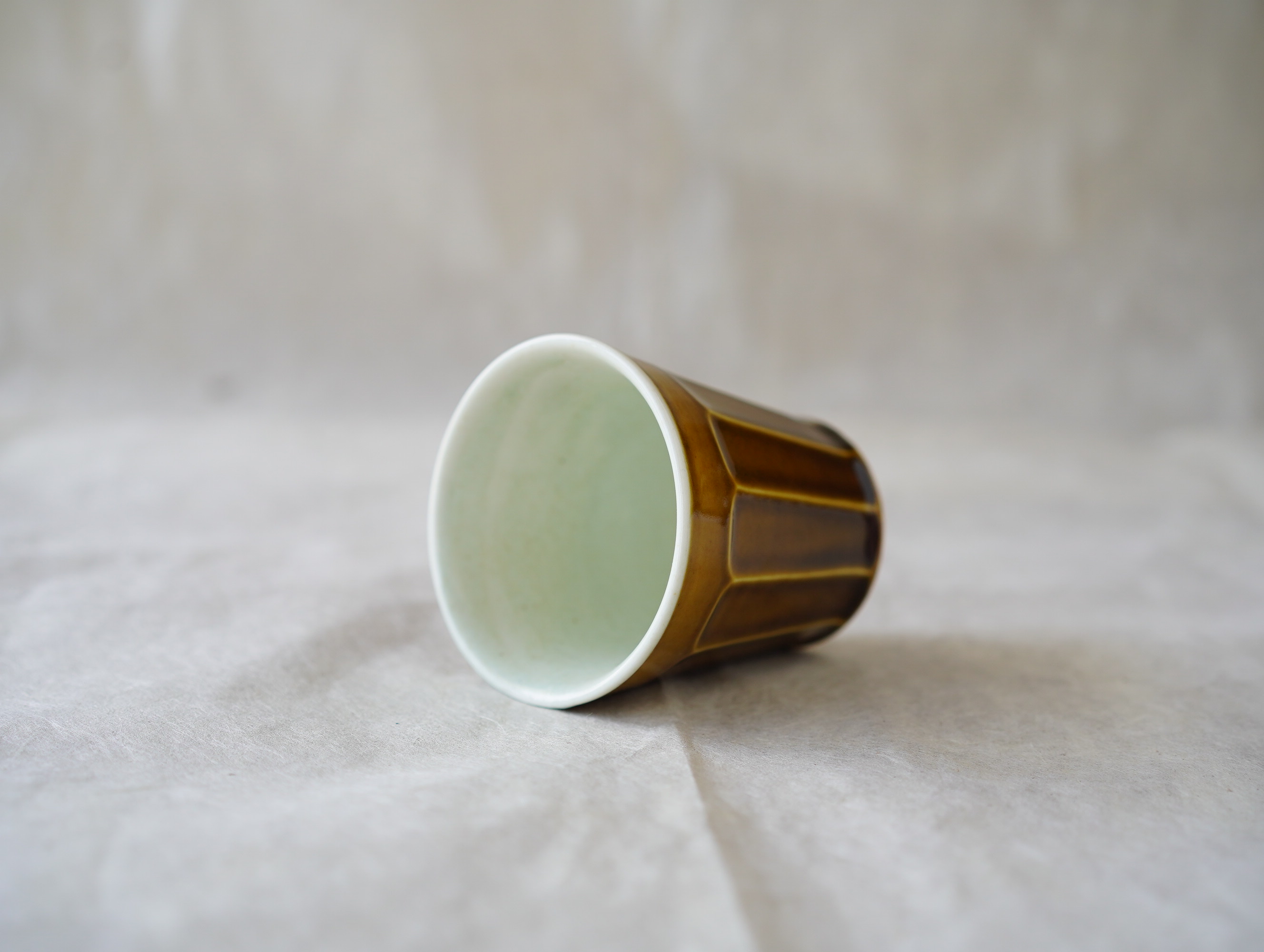 阿部春弥 掛分面取カップ