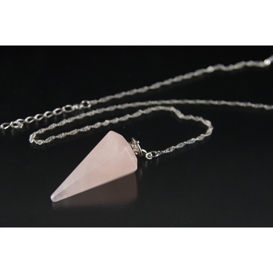 ローズクォーツ ダウジングペンデュラム販売 名取貴石 天然石・国産