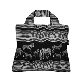 アフリカ 土産 エンビロサックス エコバッグ Out of Africa ゼブラ柄