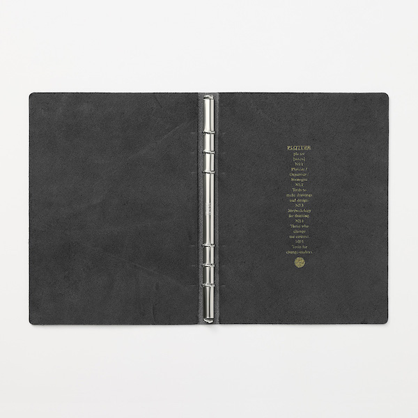 PLOTTER ホースヘアII 6穴リング レザーバインダー A5