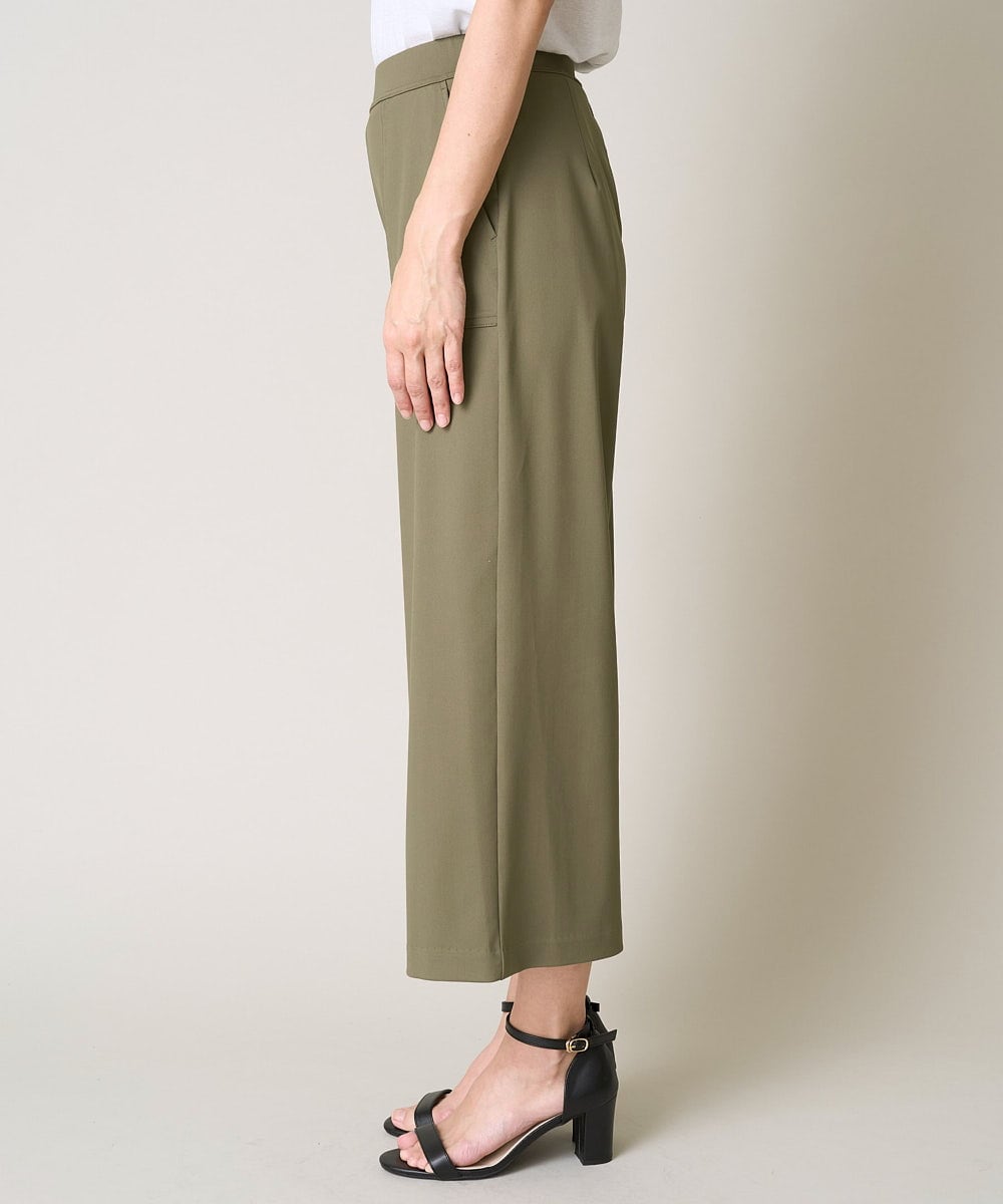 heve サテンフレアガウチョパンツ オリーブ 38 ヘイヴ 【公式通販】