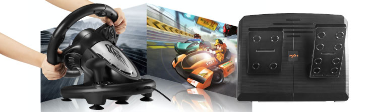 ドライビングシミュレーション ステアリングコントローラー シフト