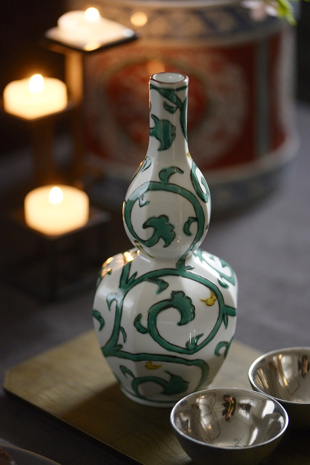 瑛生の器（九谷美陶園）｜瑛生の器 九谷美陶園 ペルシャ唐草文様徳利