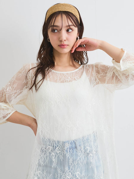 シアーストレッチレースワンピース≪洗濯機で洗える≫ | QUEENS COURT