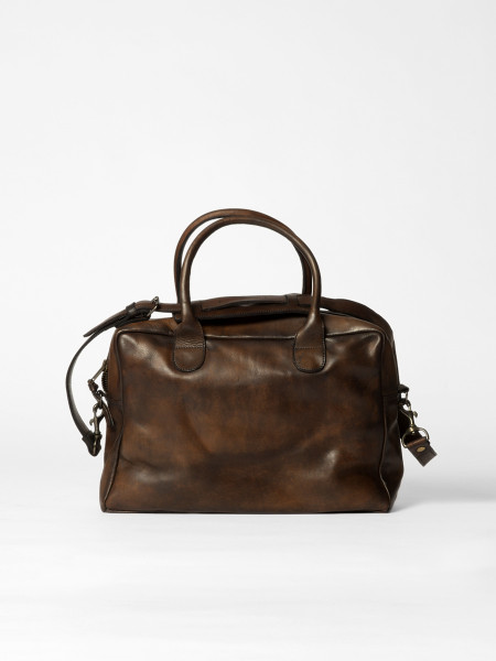 Leather Weekday Bag Brown, Computer Bag - John Woodbridge Makers