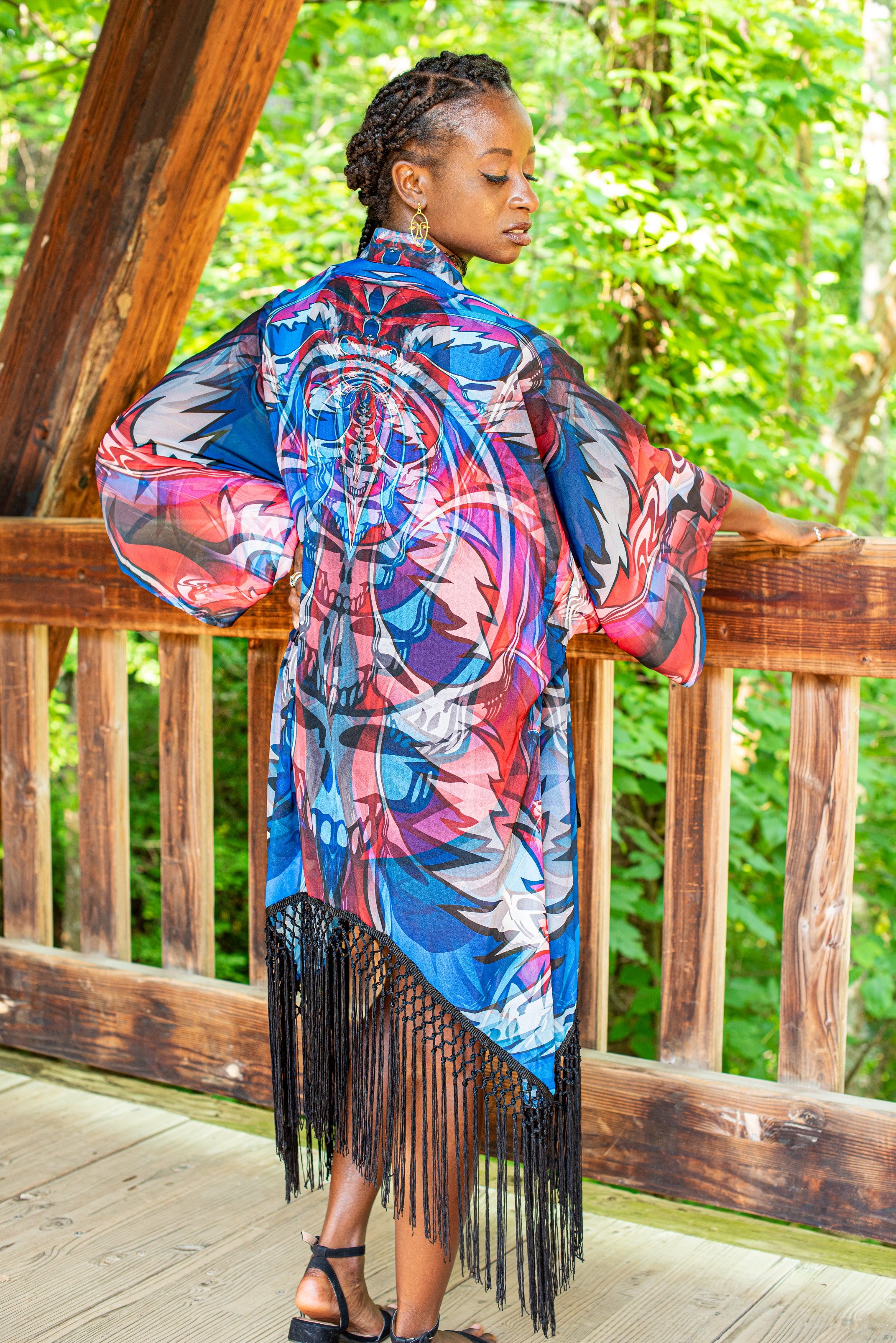 SINGER STEALIE GRATEFUL DEAD X JOHNATHAN SINGER SHEER KIMONO