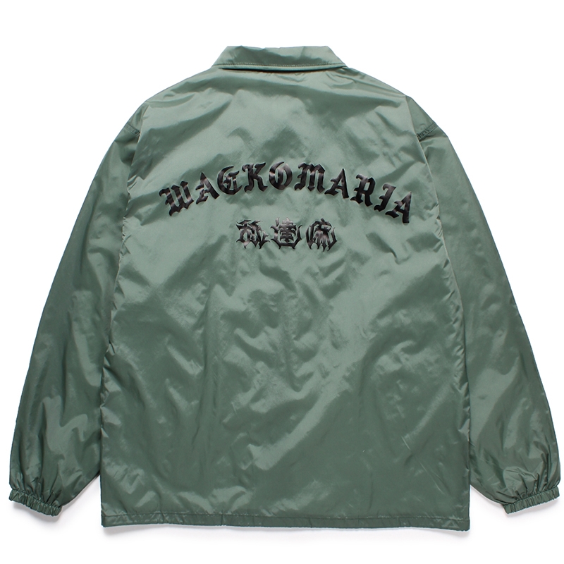 WACKO MARIA/舐達麻 / HIGH TIMES / COACH JACKET（GREEN）［コーチJKT