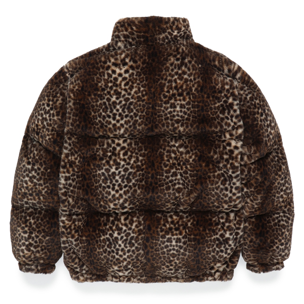 WACKO MARIA/NANGA / LEOPARD FUR DOWN JACKET（BEIGE）［レオパード