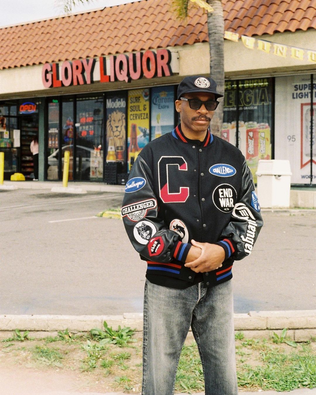 CHALLENGER/15th VARSITY JACKET（BLACK）［15周年ヴァーシティJKT-24