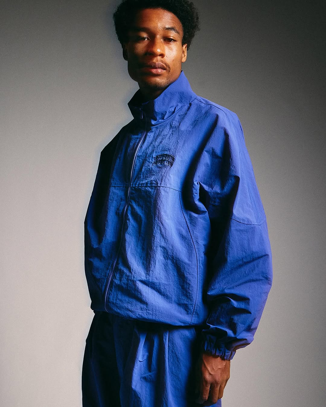 30％OFF】TIGHTBOOTH/RIPPLE TRACK JACKET（Blue）［リップルトラック