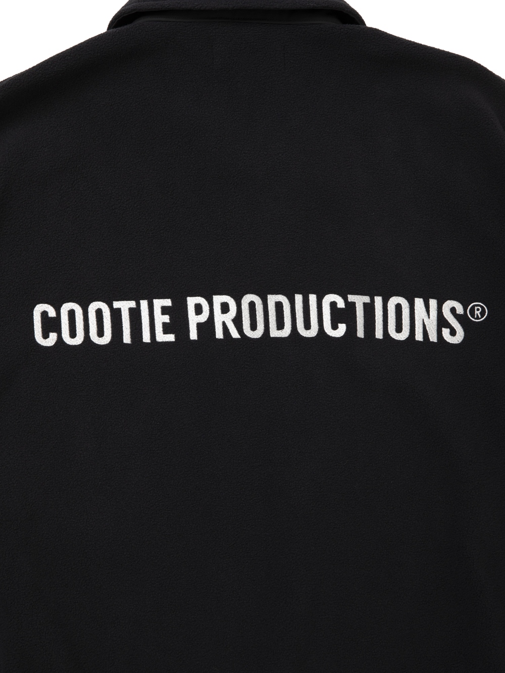 COOTIE PRODUCTIONS/Fleece Sweat Polo Shirt（Black）［フリースポロ