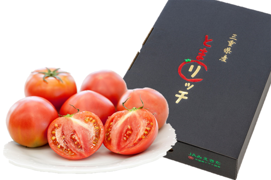 三重県産トマト フルーツトマトとまリッチ約2kg (16～24玉) (化粧箱