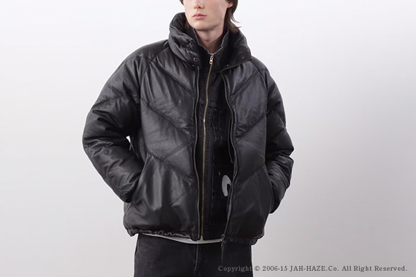 MANASTASH マナスタッシュ シープナッパレザー|ダウンジャケット『V