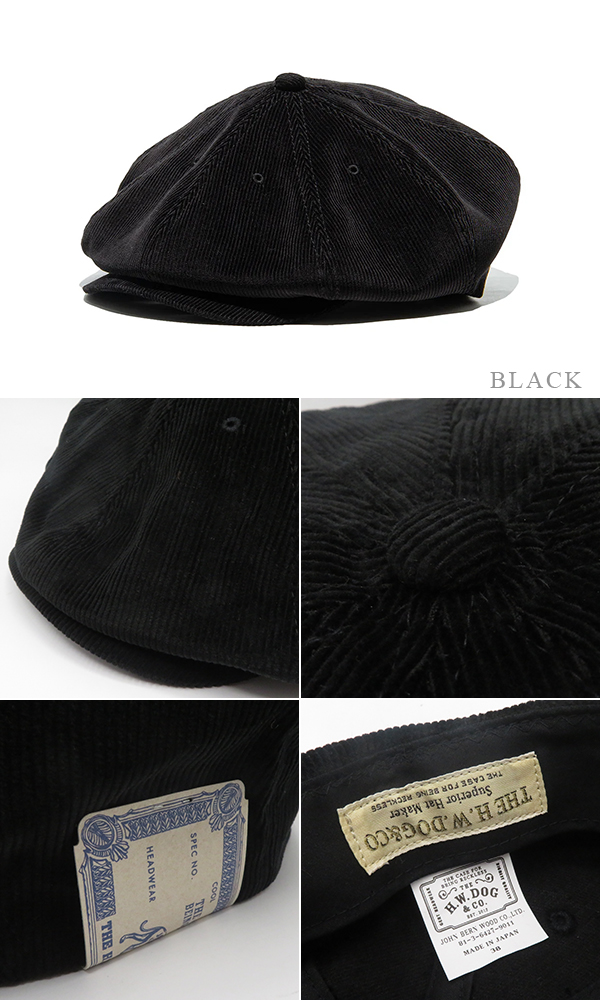 THE H.W.DOG&CO. BRISBANE MOSS|コーデュロイ|キャスケット|ハンチング
