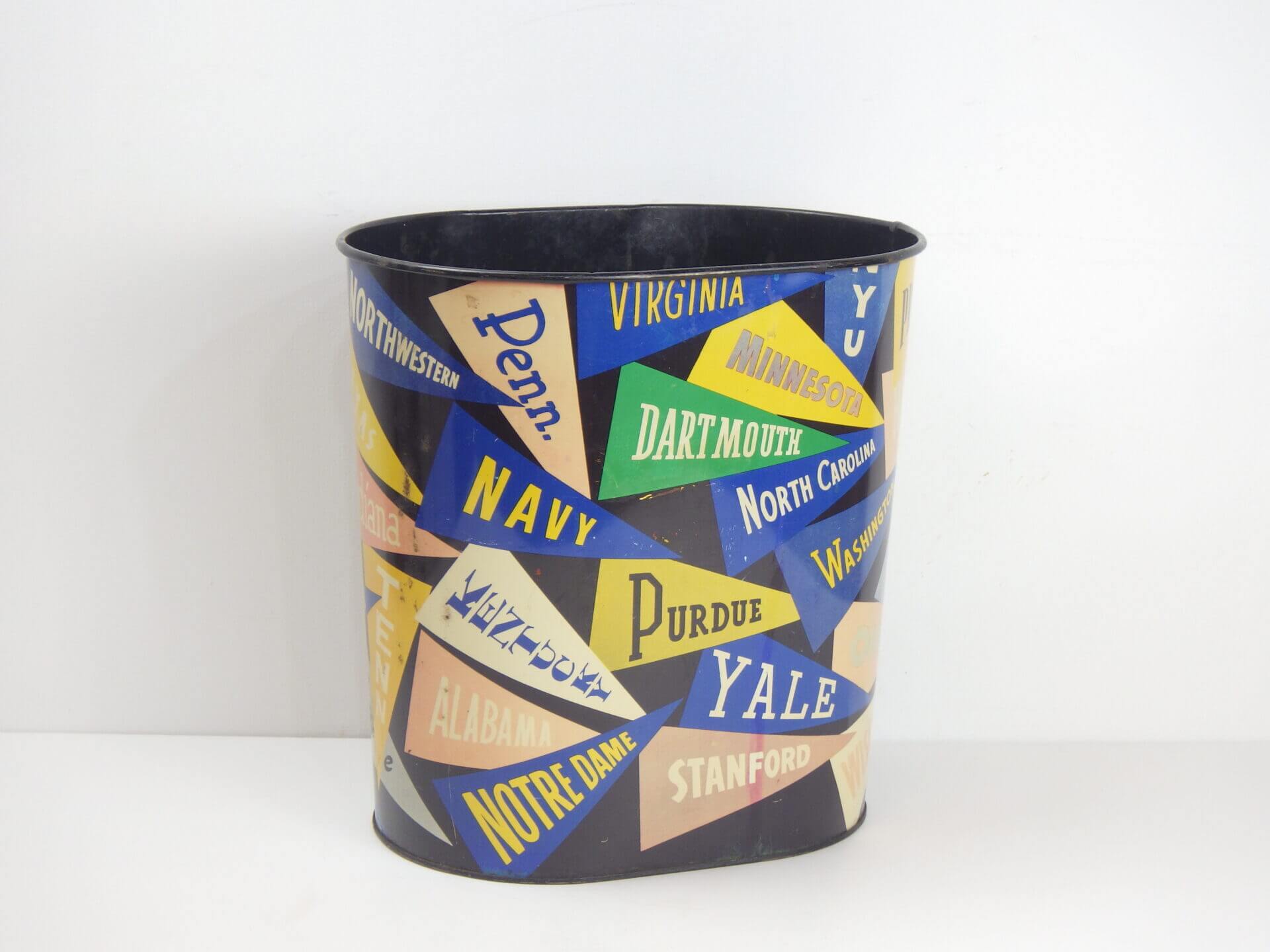 HARVELL KILGORE” Vintage College Pennant Garbage can ビンテージ