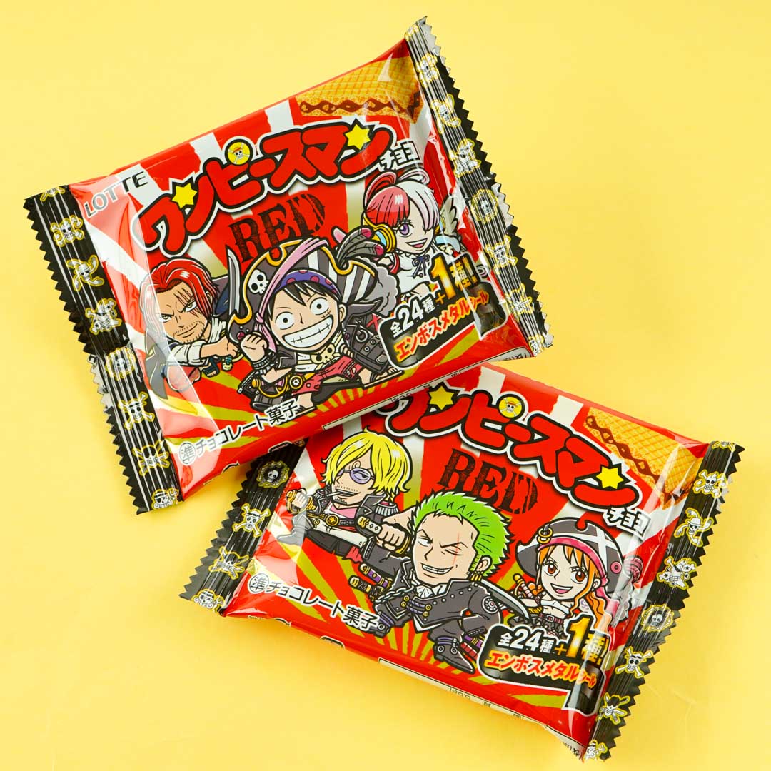 One Piece RED x Bikkuriman Choco Wafer With Sticker – Japan Candy