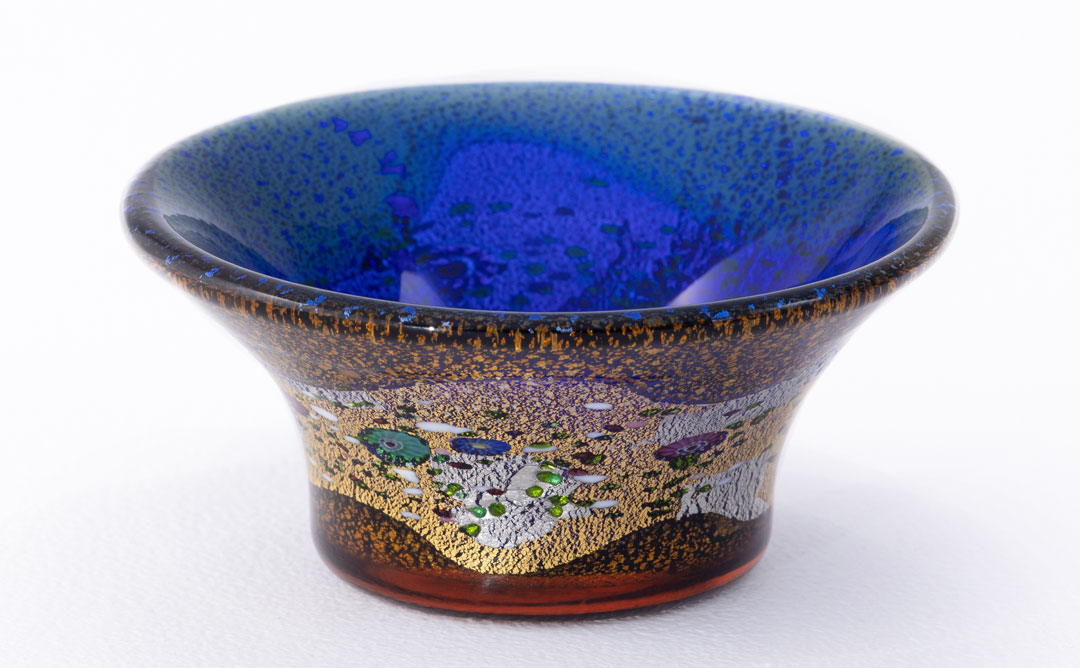 金・プラチナ象嵌「光琳」1983 J.CAVIAR BOWL 皇晶（こうしょう