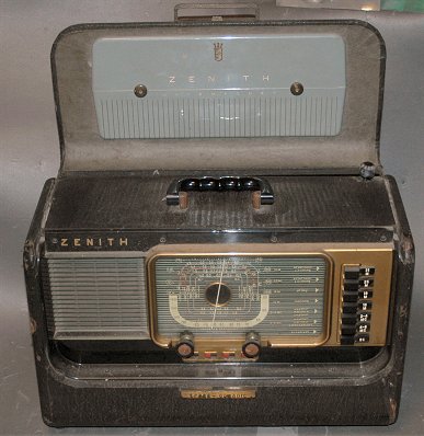 真空管式ポータブルラジオの離陸