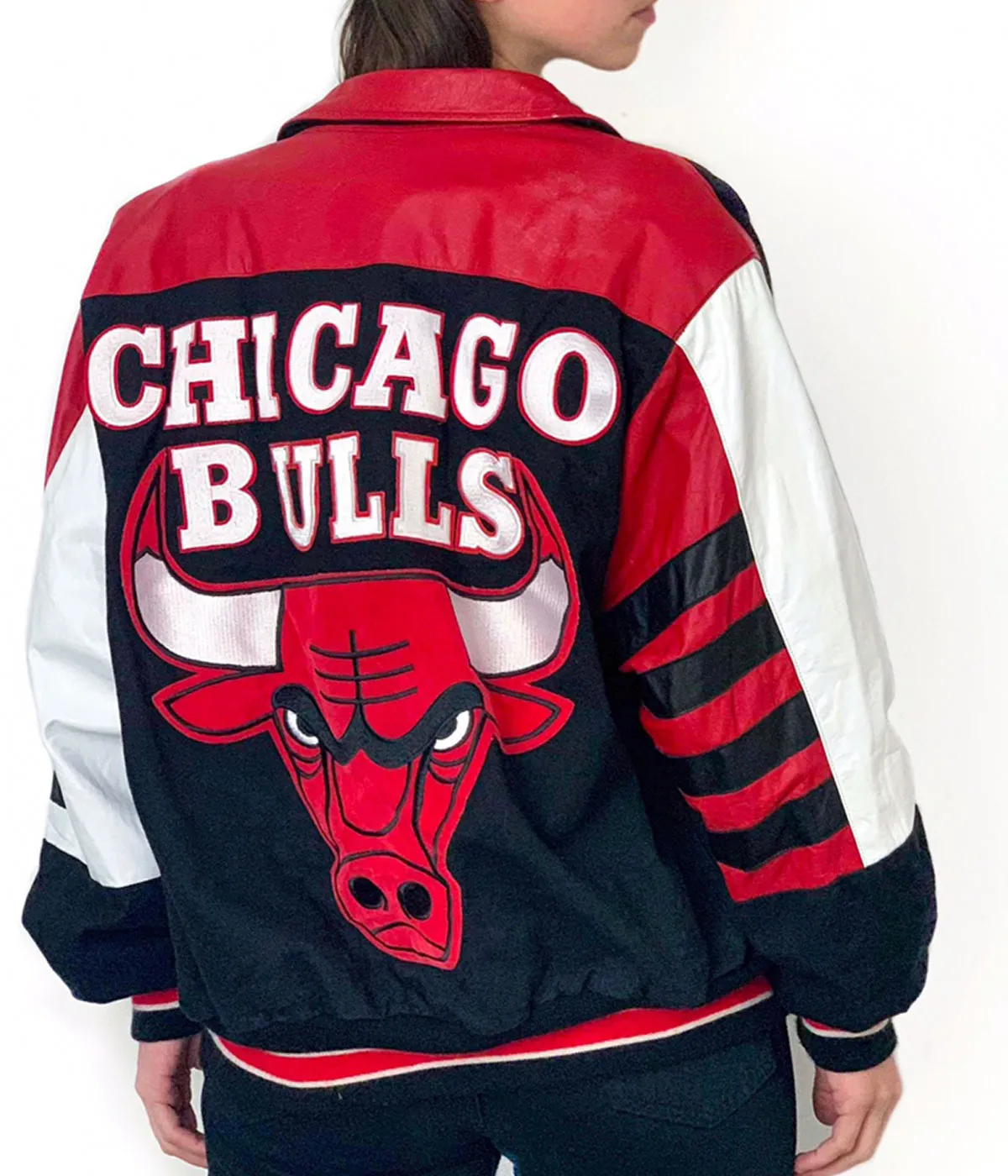 Vintage 90's Jeff Hamilton Chicago Bulls Jacket - Jacket Makers