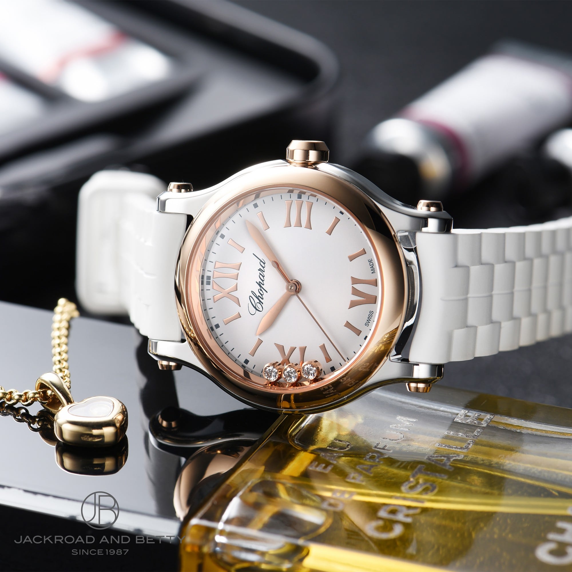 替えベルト、証明書付】ショパールハッピースポーツ 278590-6001