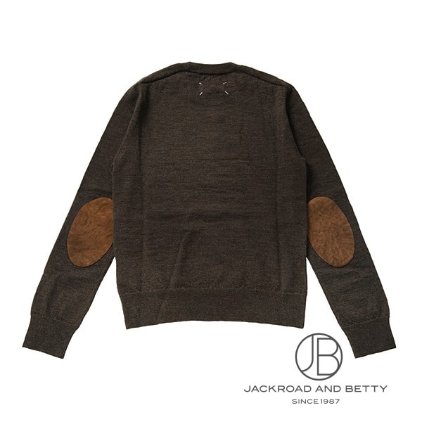 エルボーパッチウールセーター M[S50HL0041M13098144M] Elbow Patch