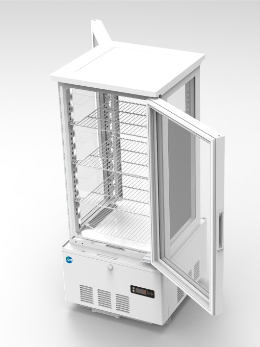 冷蔵庫 ステンレススチール ガラス扉 冷蔵ショーケース md1
