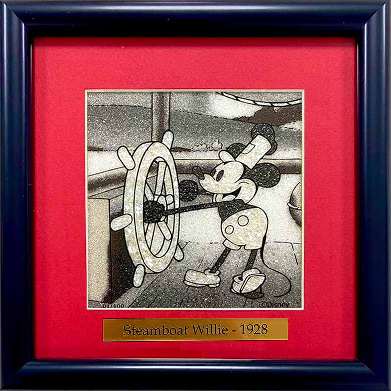 ジュエリー絵画 ディズニー 『蒸気船ウィリー』