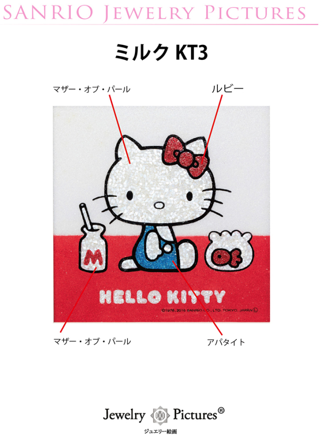 ジュエリー絵画 『ミルク』 ハローキティ