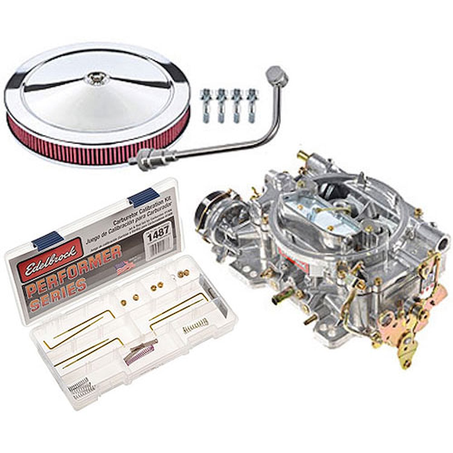 Edelbrock 1406K1: Performer 600 CFM Choke Carburetor Kit - JEGS
