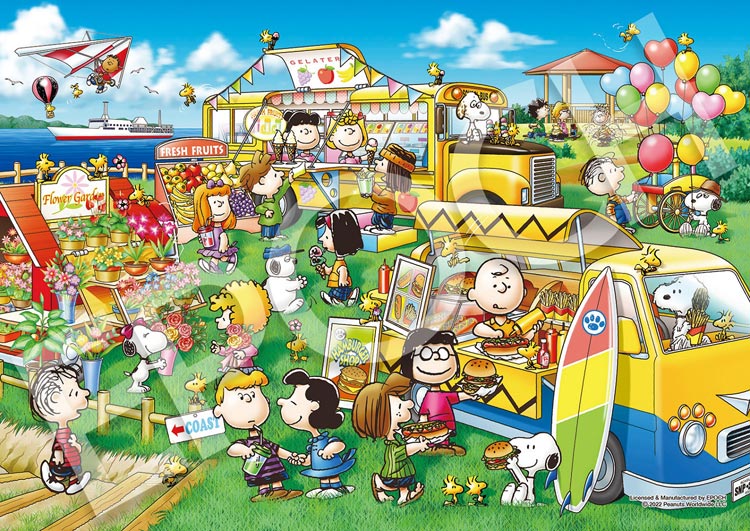 EPO-03-079 スヌーピー ピーナッツ ワゴンショップ 108ピース エポック