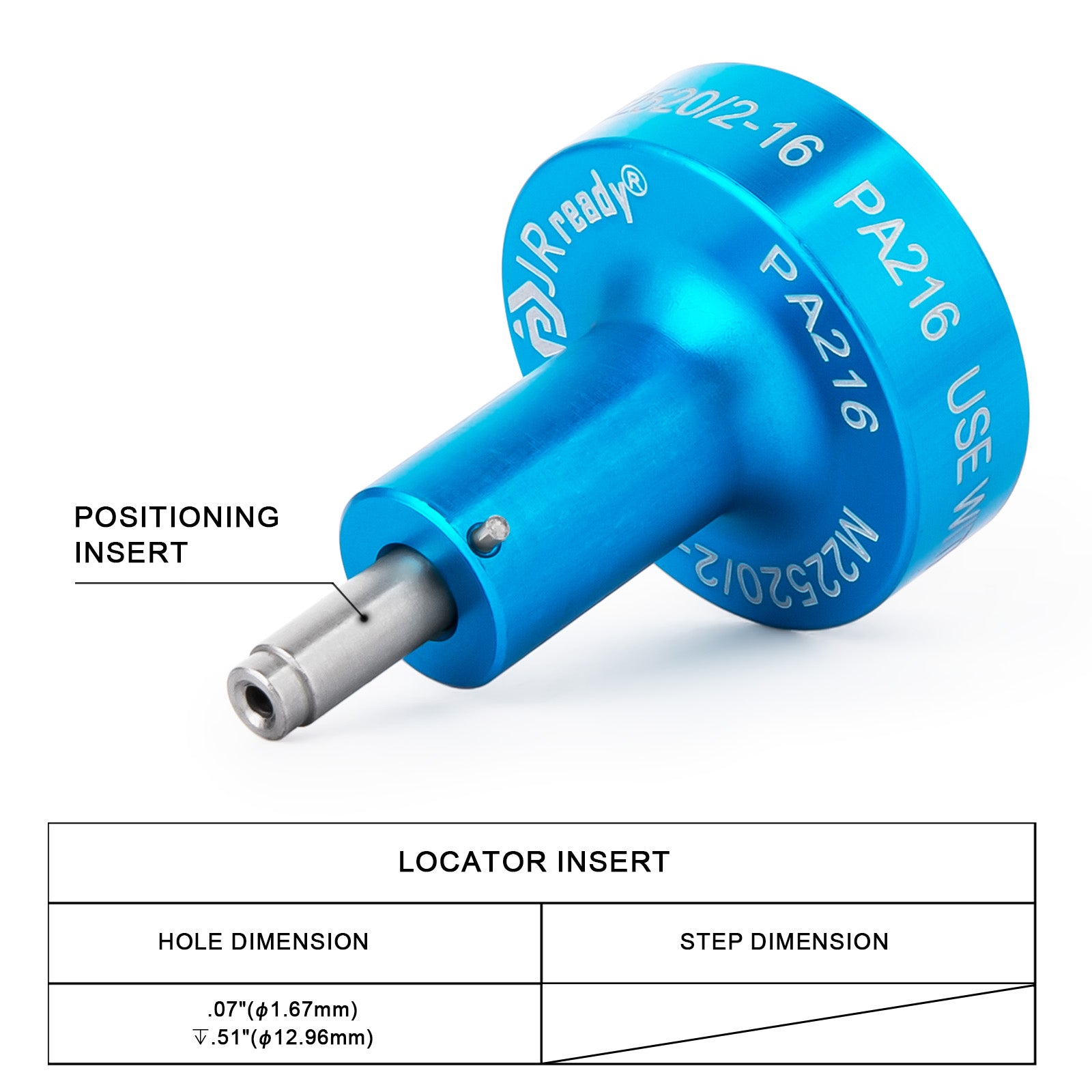 JRready K339 / PA216 (M22520/2-16) Positioner for Connector MIL-C